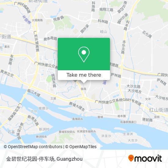 金碧世纪花园-停车场 map