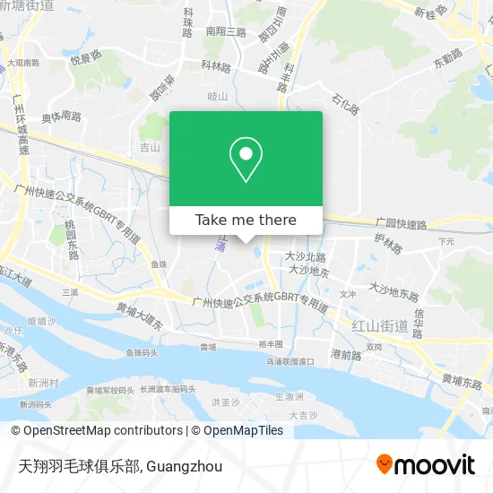 天翔羽毛球俱乐部 map