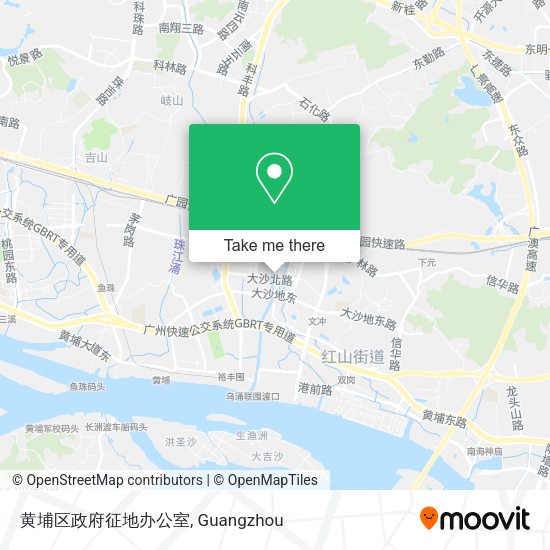 黄埔区政府征地办公室 map