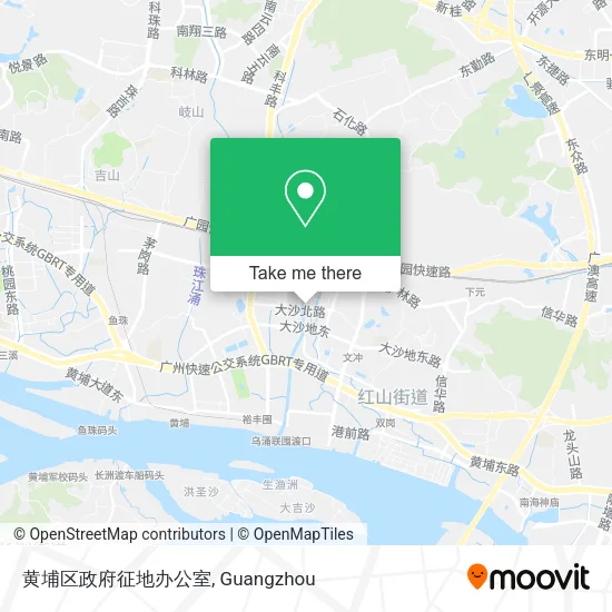 黄埔区政府征地办公室 map