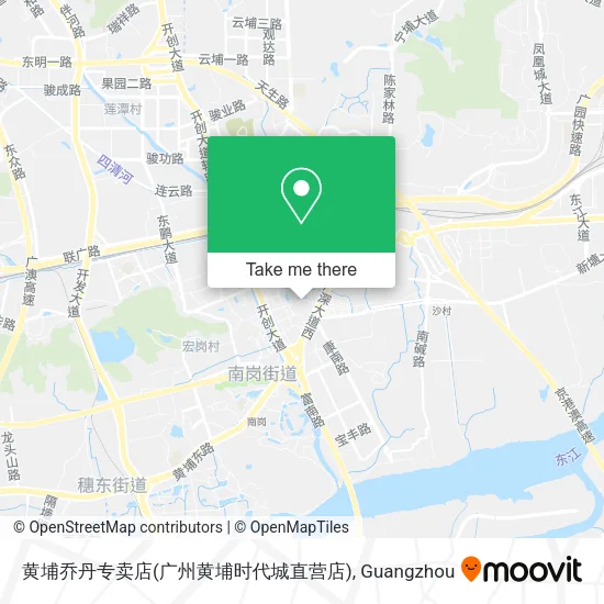 黄埔乔丹专卖店(广州黄埔时代城直营店) map