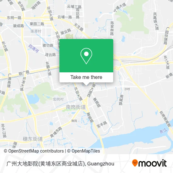 广州大地影院(黄埔东区商业城店) map