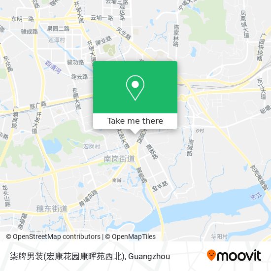 柒牌男装(宏康花园康晖苑西北) map