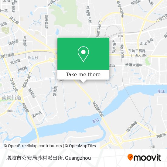 增城市公安局沙村派出所 map