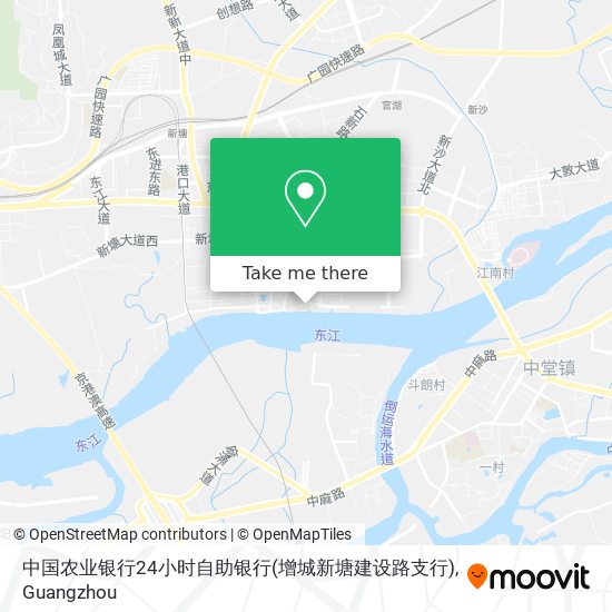 中国农业银行24小时自助银行(增城新塘建设路支行) map
