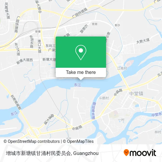 增城市新塘镇甘涌村民委员会 map