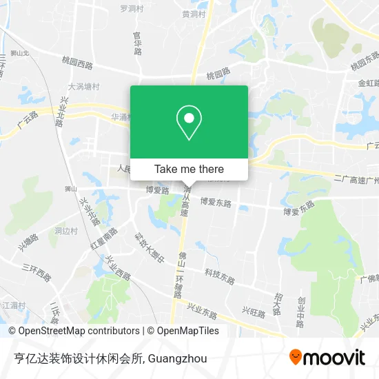 亨亿达装饰设计休闲会所 map