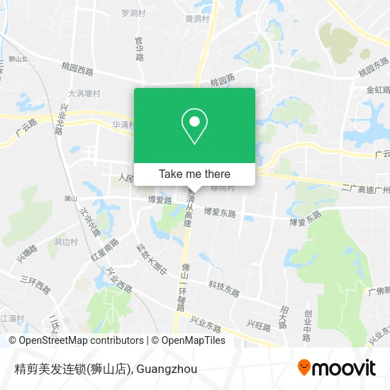 精剪美发连锁(狮山店) map