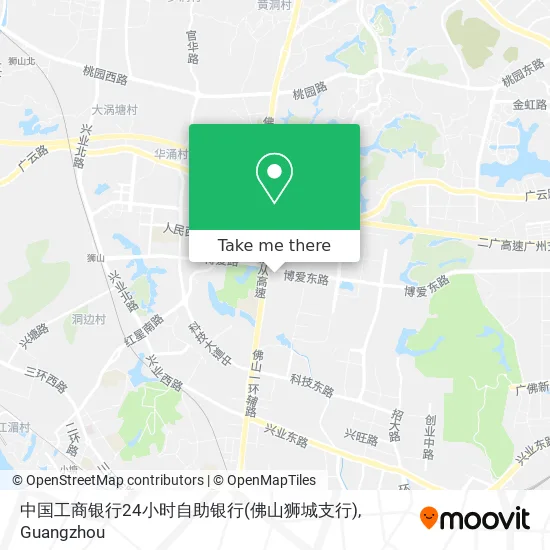 中国工商银行24小时自助银行(佛山狮城支行) map