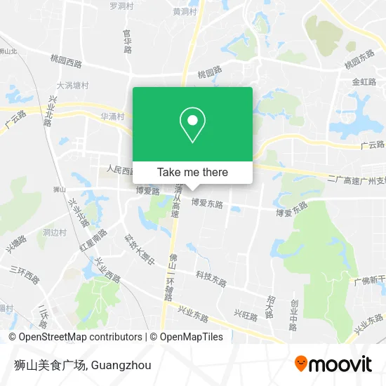 狮山美食广场 map