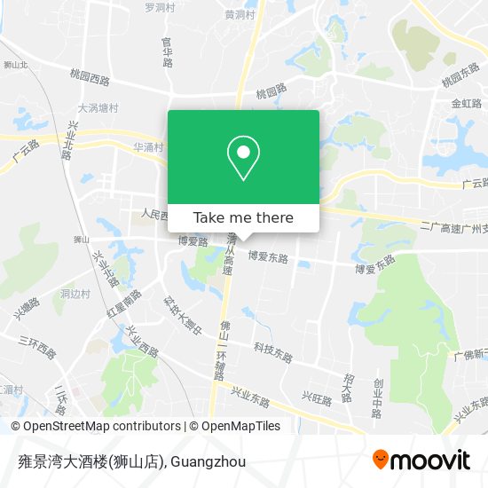 雍景湾大酒楼(狮山店) map