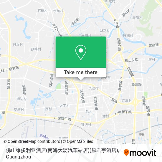 佛山维多利亚酒店(南海大沥汽车站店)(原君宇酒店) map