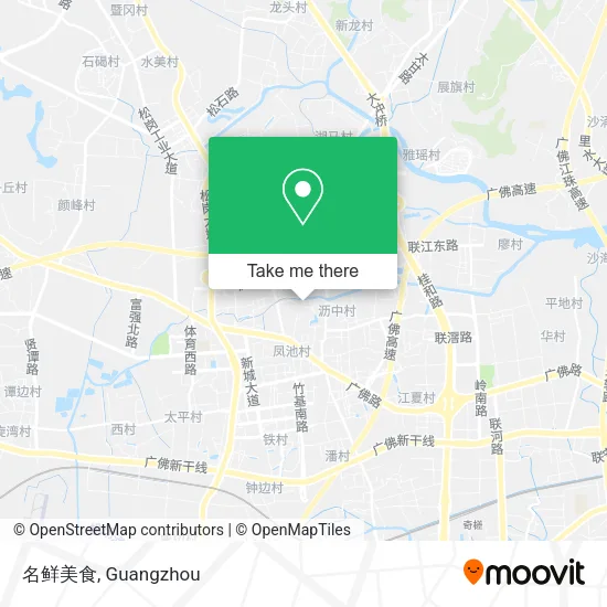 名鲜美食 map