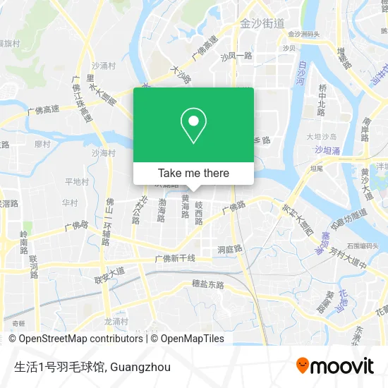 生活1号羽毛球馆 map