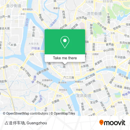 占道停车场 map