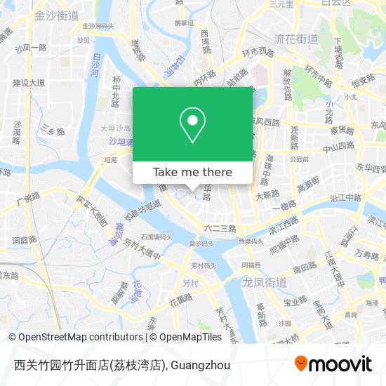 西关竹园竹升面店(荔枝湾店) map