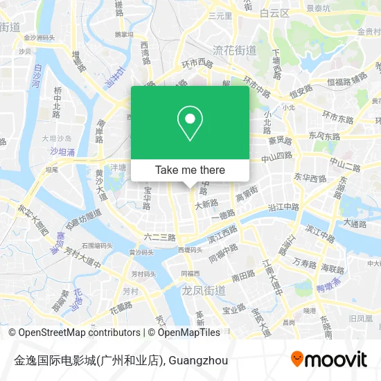 金逸国际电影城(广州和业店) map