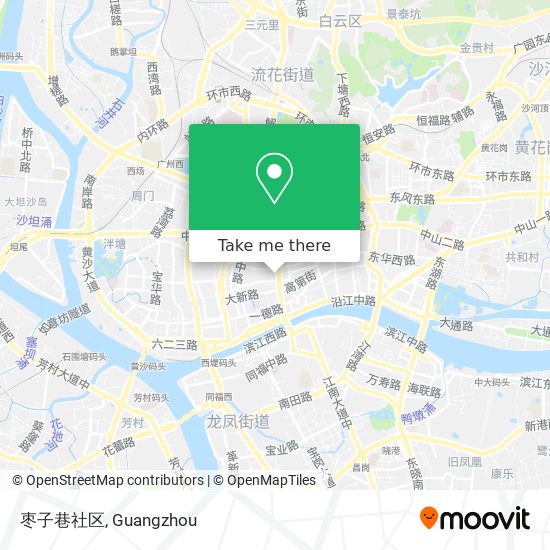 枣子巷社区 map