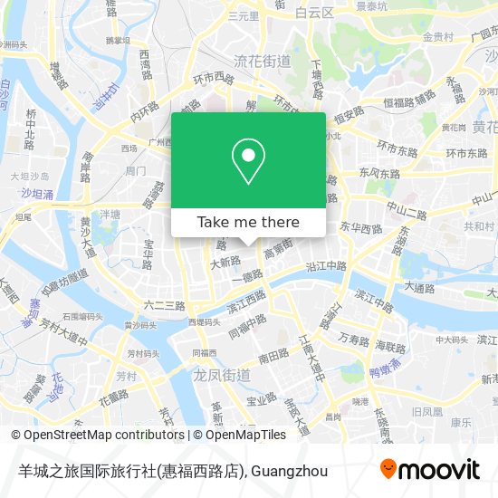 羊城之旅国际旅行社(惠福西路店) map