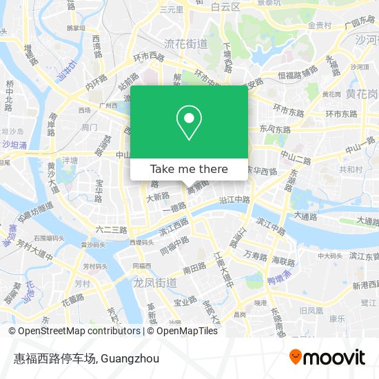 惠福西路停车场 map