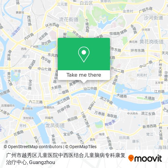 广州市越秀区儿童医院中西医结合儿童脑病专科康复治疗中心 map