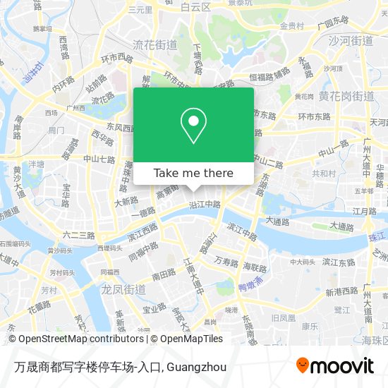 万晟商都写字楼停车场-入口 map