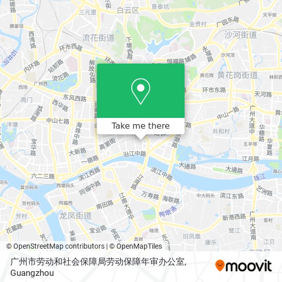广州市劳动和社会保障局劳动保障年审办公室 map