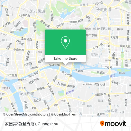 家园宾馆(越秀店) map