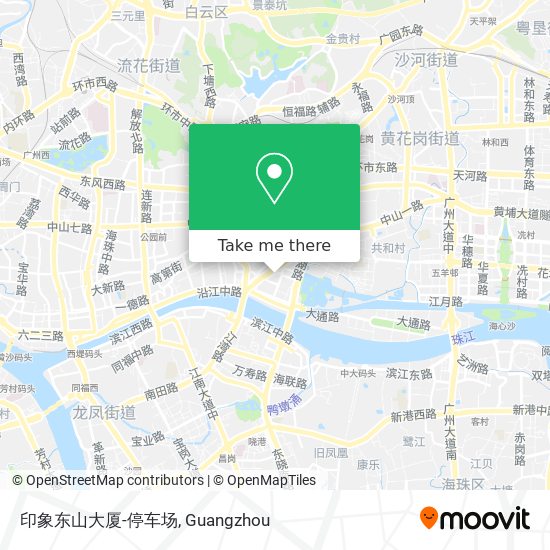 印象东山大厦-停车场 map