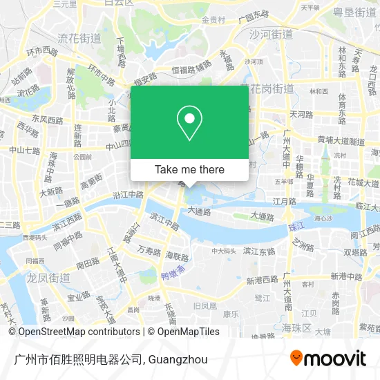 广州市佰胜照明电器公司 map