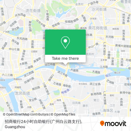 招商银行24小时自助银行(广州白云路支行) map