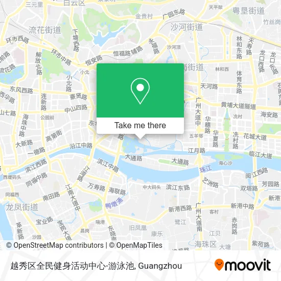 越秀区全民健身活动中心-游泳池 map