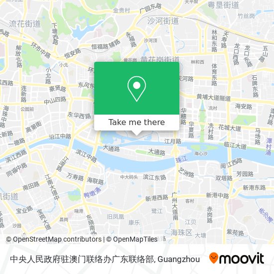 中央人民政府驻澳门联络办广东联络部 map