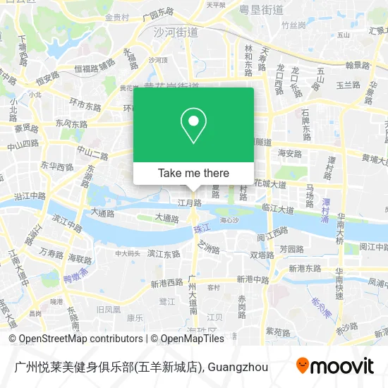 广州悦莱美健身俱乐部(五羊新城店) map