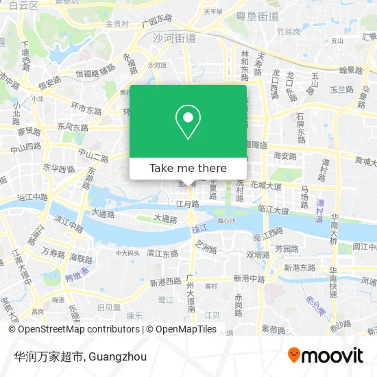 华润万家超市 map