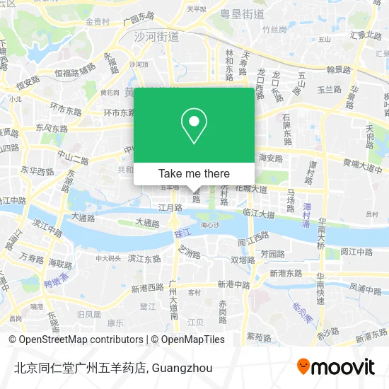 北京同仁堂广州五羊药店 map