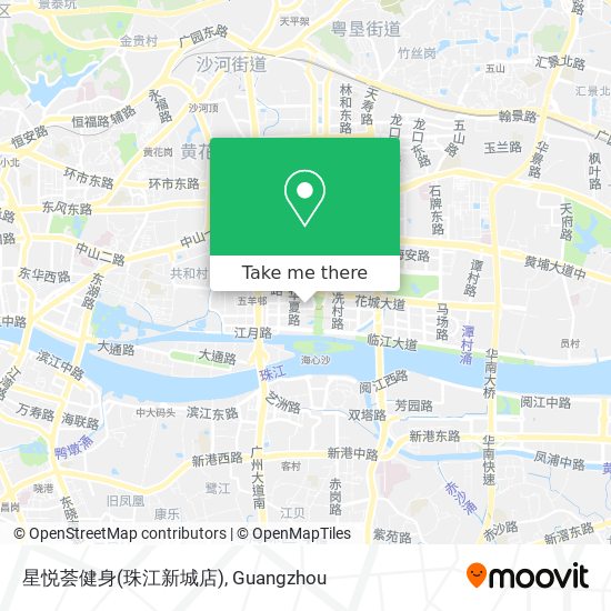 星悦荟健身(珠江新城店) map