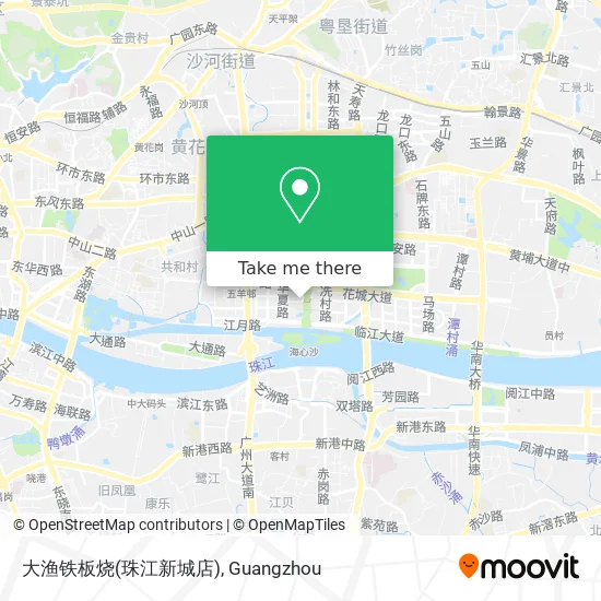 大渔铁板烧(珠江新城店) map