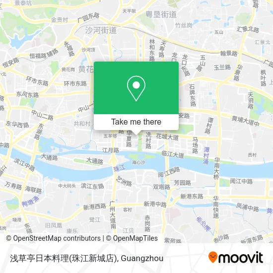 浅草亭日本料理(珠江新城店) map