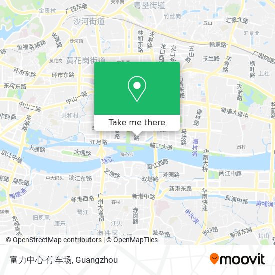 富力中心-停车场 map