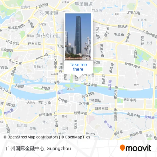广州国际金融中心 map