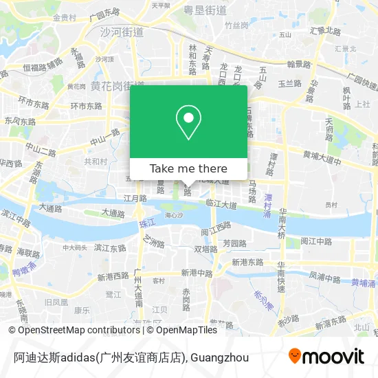阿迪达斯adidas(广州友谊商店店) map