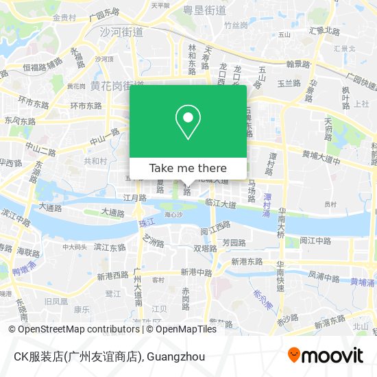 CK服装店(广州友谊商店) map