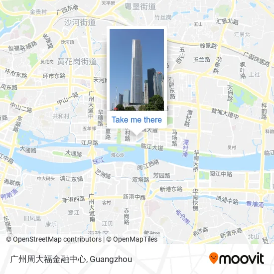 广州周大福金融中心 map