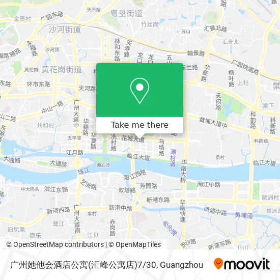 广州她他会酒店公寓(汇峰公寓店)7/30 map