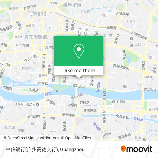 中信银行(广州高德支行) map