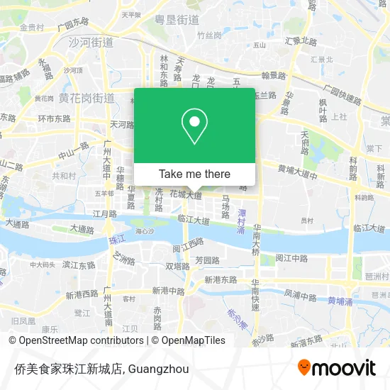 侨美食家珠江新城店 map