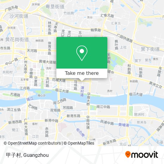 甲子村 map