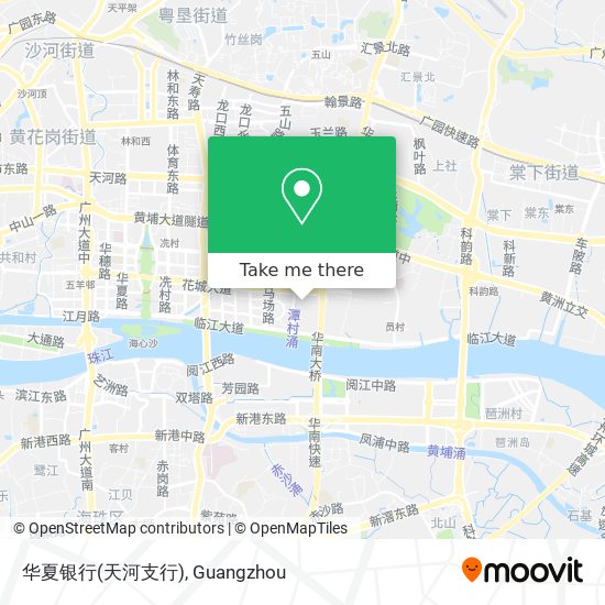 华夏银行(天河支行) map