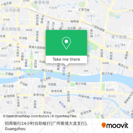 招商银行24小时自助银行(广州黄埔大道支行) map